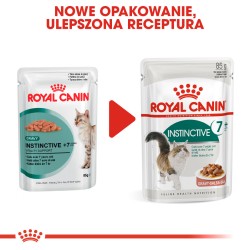 ROYAL CANIN Instinctive +7 w sosie karma mokra w sosie dla kotów starszych, wybrednych 48x 85g