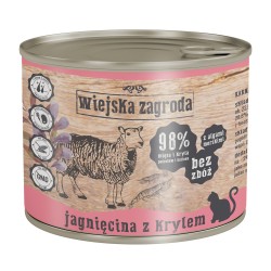 WIEJSKA ZAGRODA dla kota - Jagnięcina z krylem (puszka) 400g
