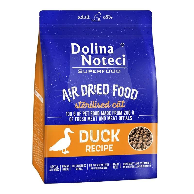 DOLINA NOTECI Superfood Sterilised Danie z Kaczki - karma suszona dla kota 1kg