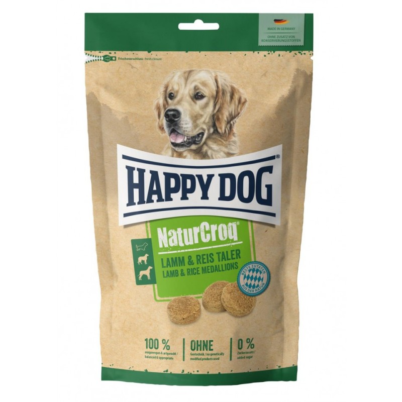 HAPPY DOG NATURCROQ Lamm Reis Taler - talarki przysmak dla średnich i dużych psów 700g