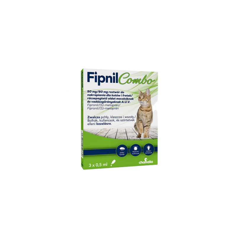 FIPNIL Combo Kot 50mg / 60mg 0,5ml 3 pipety