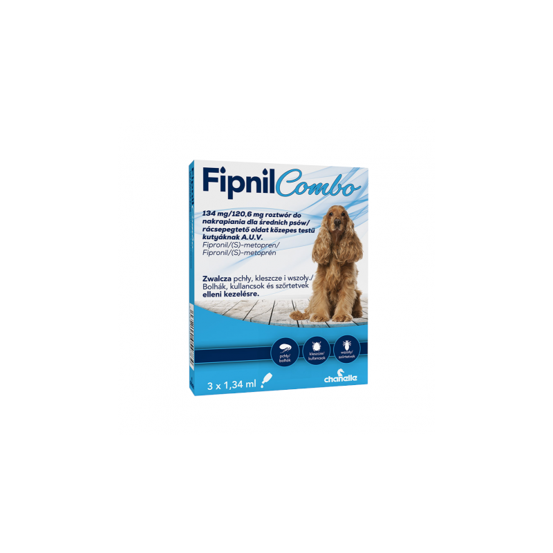FIPNIL Combo M 10-20kg 134mg / 120,6mg 1,34ml 3 pipety PROMO
