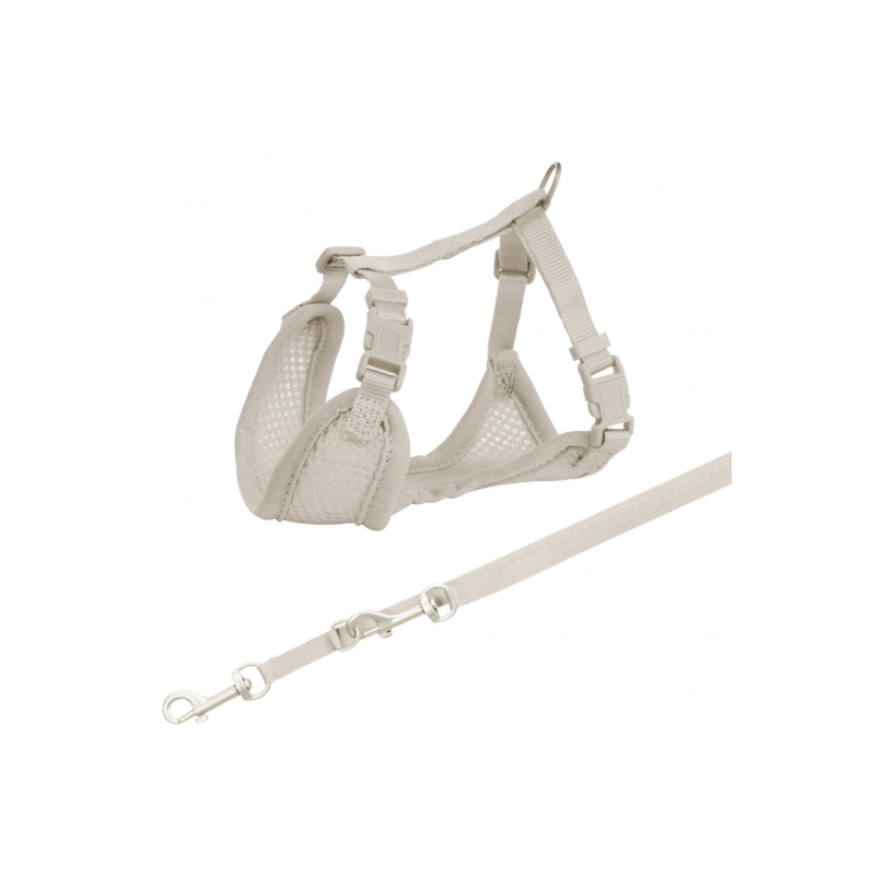 TRIXIE Junior Szelki ze smyczą dla szczeniaka jasnoszary M-L