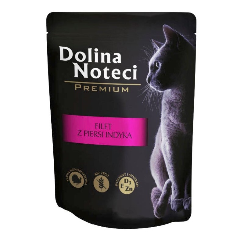 DOLINA NOTECI Filet z indyka dla kota 85g (saszetka)