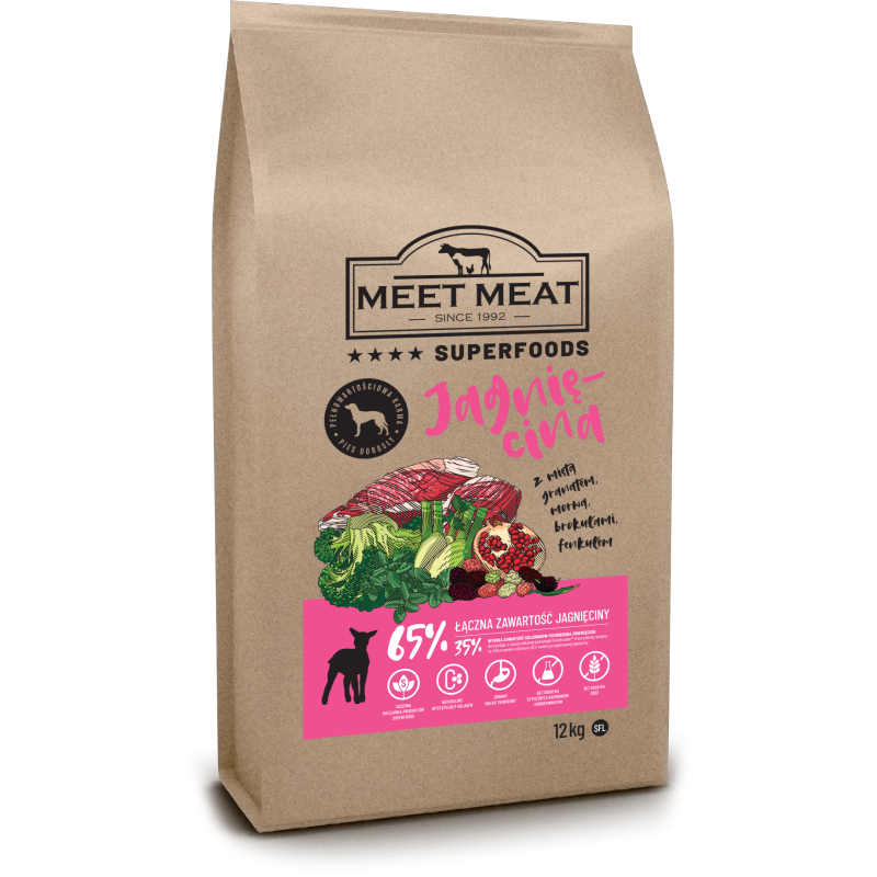 MEET MEAT Superfoods Adult Jagnięcina 2kg