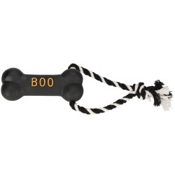 DINGO Zabawka winylowa Halloween - Sznur z kością BOO