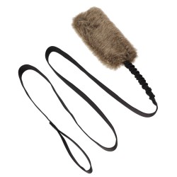 DINGO Szarpak sztuczne futro z długą rączką bungee 150 cm