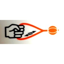 PULLER LIKER LINE Piłka na pasku z uchem 9 cm