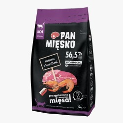 PAN MIĘSKO Cielęcina z krewetkami dla kota S 5kg