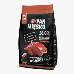 PAN MIĘSKO Wołowina z jeleniem dla kota M 1,6kg