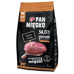 Pan Mięsko Cielęcina z kaczką dla kota M 5kg