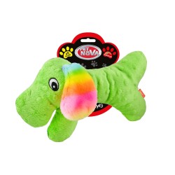 PET NOVA Zielony pies pluszowy