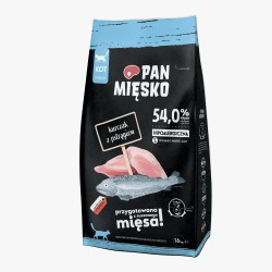 PAN MIĘSKO Kurczak z pstrągiem dla kota S 10 kg