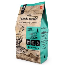 WIEJSKA ZAGRODA dla kociąt - Kurczak z łososiem 400g