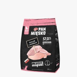 PAN MIĘSKO Kurczak z królikiem dla kociąt XS 400g