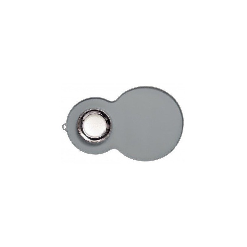 CATIT Podkładka silikonowa z miską 46 x 29cm szara