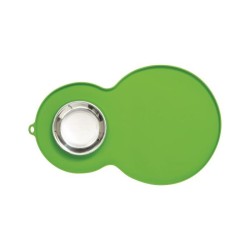 CATIT Podkładka silikonowa z miską 46 x 29cm zielona