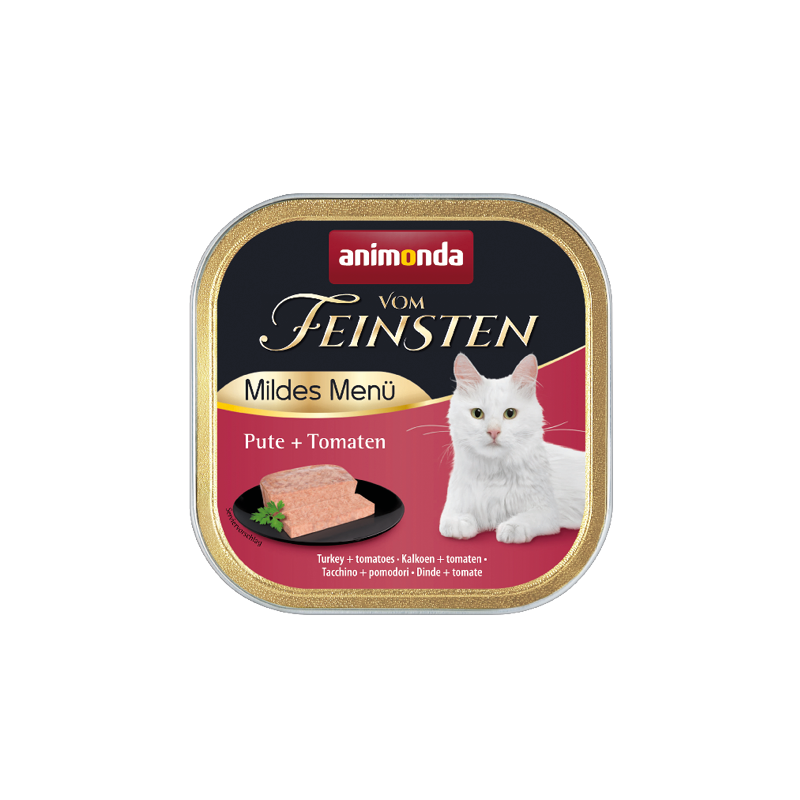 ANIMONDA Cat Vom Feinsten Mild Menu Adult - indyk pomidory 100g