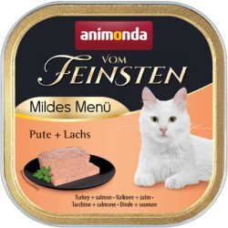 ANIMONDA Cat Vom Feinsten Mild Menu Adult - indyk łosoś 6x 100g