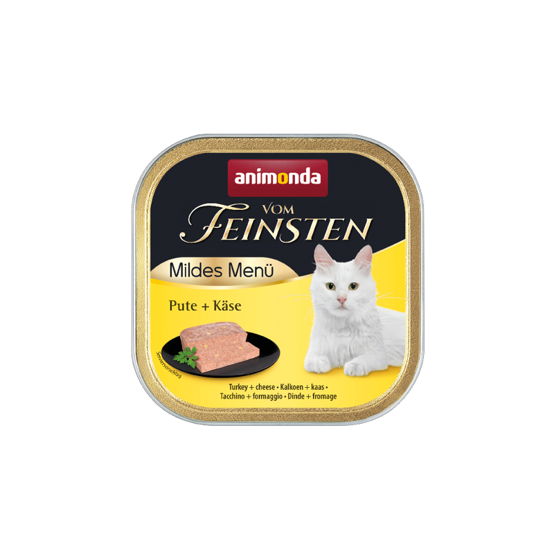 ANIMONDA Cat Vom Feinsten Mild Menu Adult - indyk ser 32x 100g