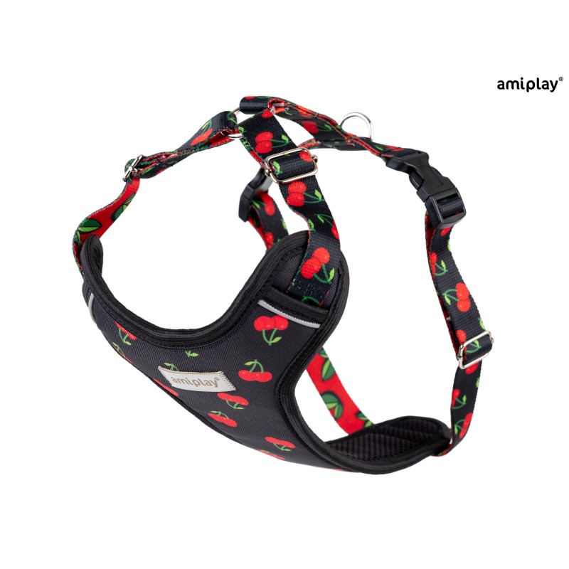 AMIPLAY Szelki Discovery Be Happy Cherry XL