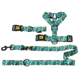 DINGO Szelki Guard z kolorowej taśmy City Monstera L