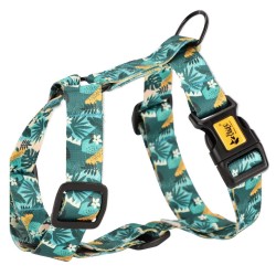 DINGO Szelki Guard z kolorowej taśmy City Monstera S