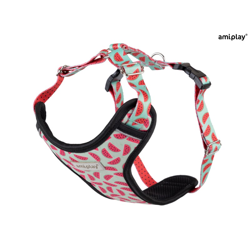 AMIPLAY Szelki Discovery Be Happy Watermelon M