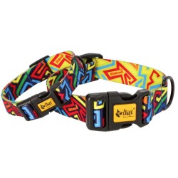 DINGO Obroża regulowana City Graffiti 2,0 x 45 cm