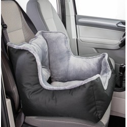 TRIXIE Fotelik fotel samochodowy dla psa (50 x 40 x 50 cm) - czarny / szary