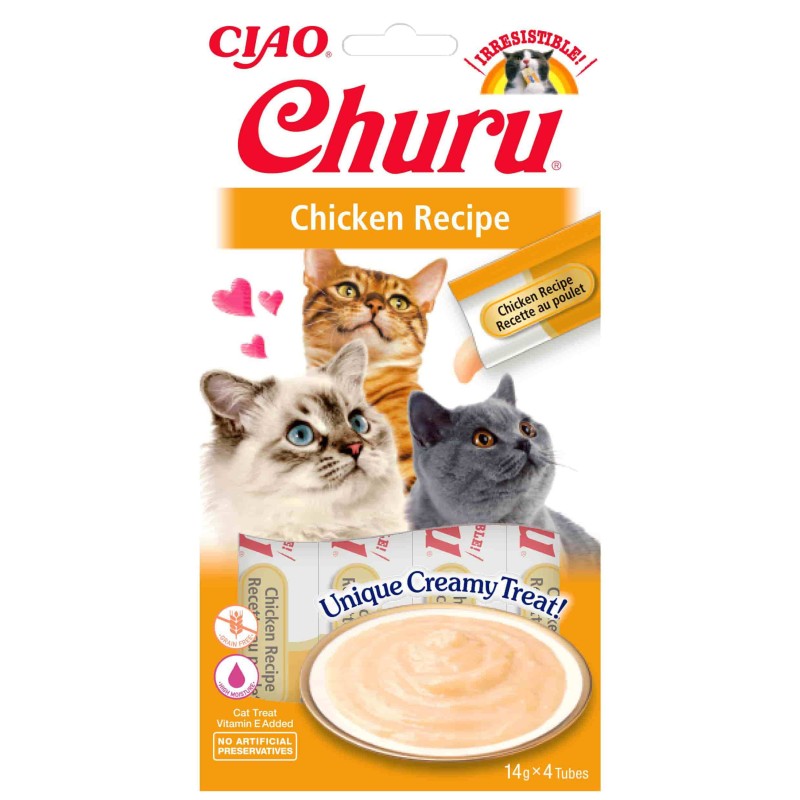 INABA Cat Churu Przysmak z kurczaka 4x 14g (56g)