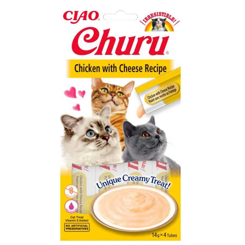 INABA Cat Churu Przysmak kurczak z serem 4x 14g (56g)