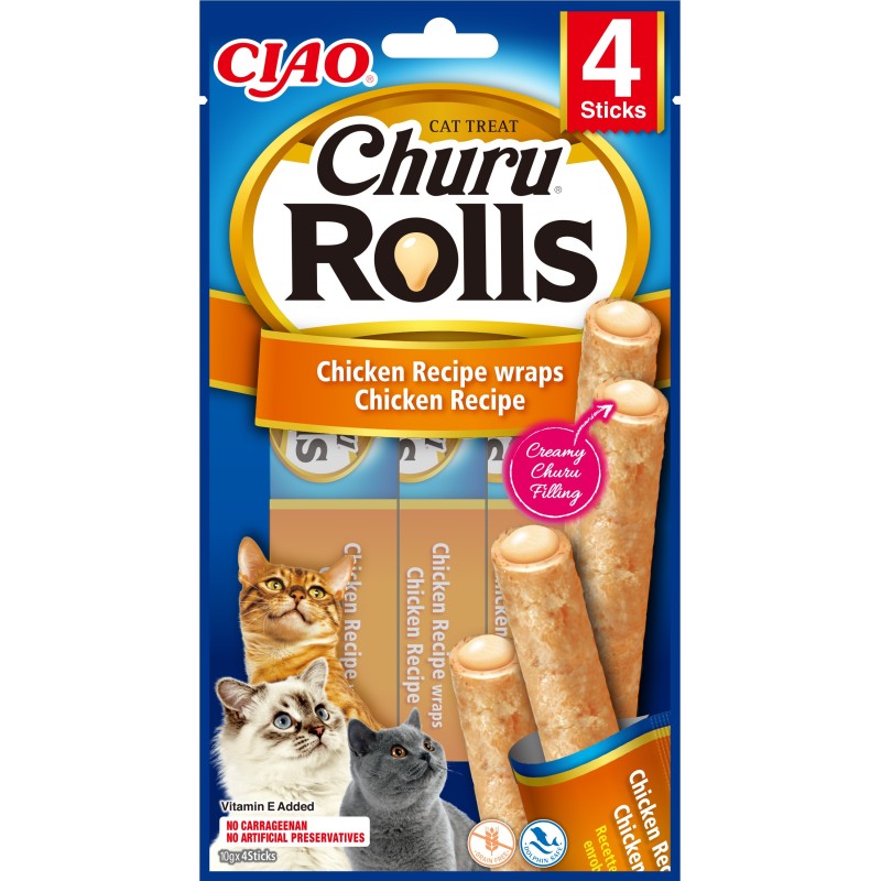 INABA Cat Churu Rolls chicken wraps - kurczak 40g