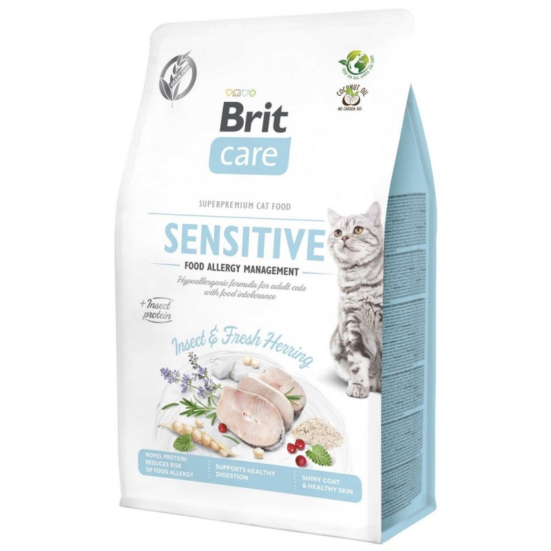 BRIT CARE Cat Grain-Free Sensitive - Insect and Herring 7 kg