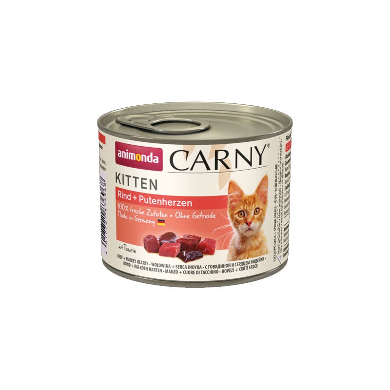 ANIMONDA Carny Kitten - Wołowina z indykiem 200g 6x 200g
