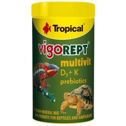 TROPICAL Terra Vigorept Multivit 100ml / 75g - mieszanka witaminowo-mineralna z prebiotykiem dla gadów i płazów
