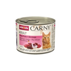 ANIMONDA Carny Adult - Wołowina, Indyk i krewetki 200g 6x 200g