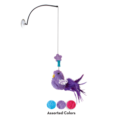 KONG Connects Window Teaser Assorted - wędka dla kota z przyssawką