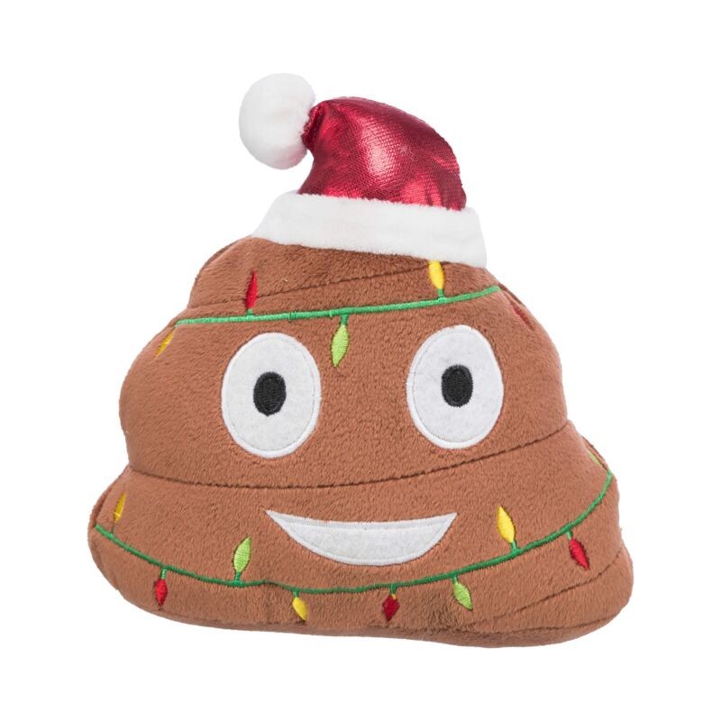 TRIXIE Pluszowa zabawka dla psa z dźwiękiem - emotikona kupka 17 cm