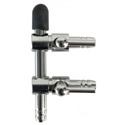 AQUA NOVA Zaworek metalowy NV-S2 (2 wyjścia)