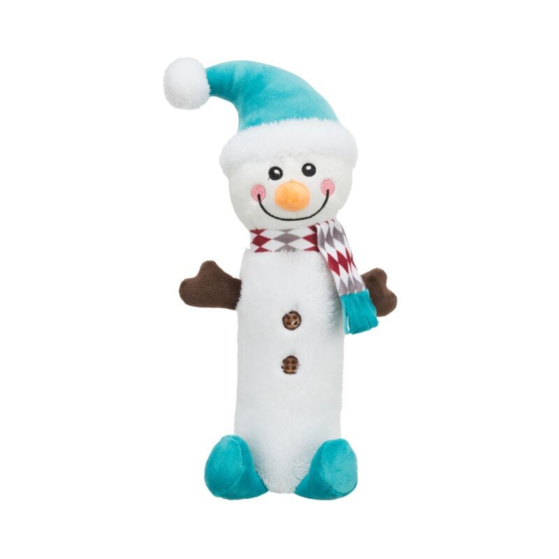 TRIXIE Pluszowa zabawka dla psa - Bałwan szeleszczący 38 cm