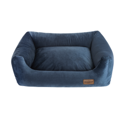 RECOBED Kanapa Welurove - granat rozmiar S: 65 x 50 x 18 cm