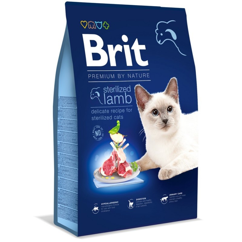 BRIT Premium by Nature Cat Sterilized Lamb 800g