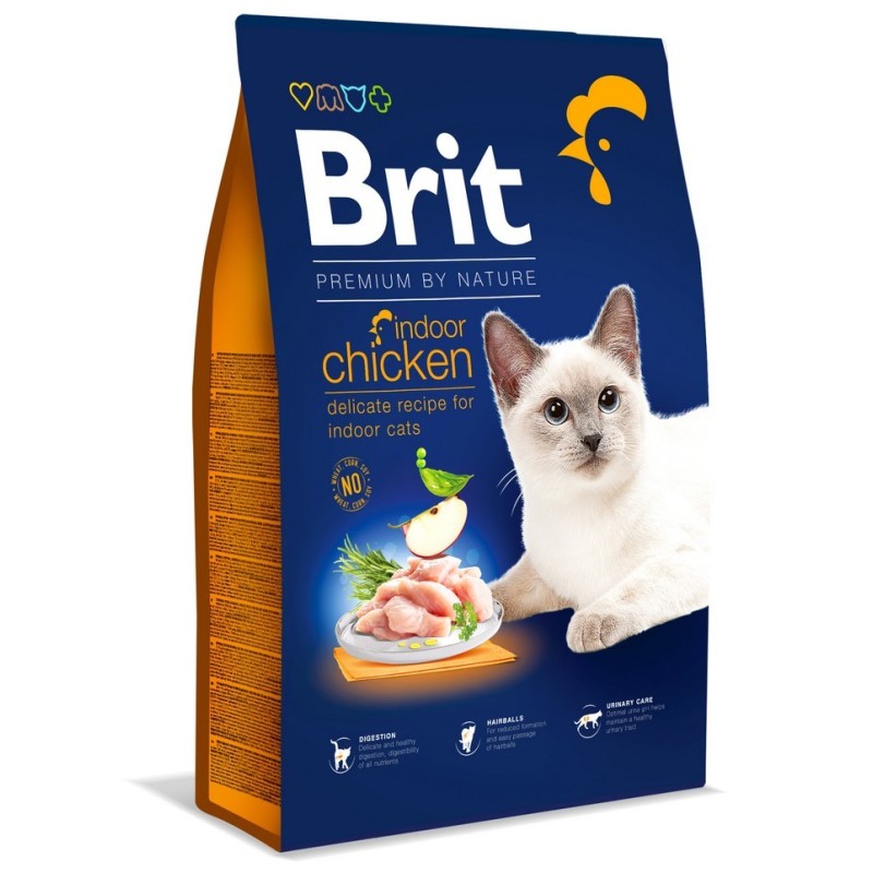 BRIT Premium by Nature Cat Indoor Chicken 800g