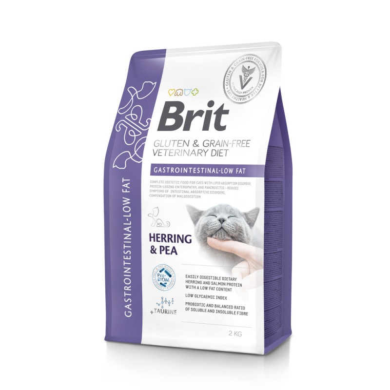 BRIT Grain Free Veterinary Diets Cat Gastrointestinal-Low Fat 5kg