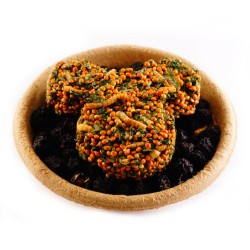 HAM-STAKE Proteinowy smakołyk z larwami mącznika prosem i owocami