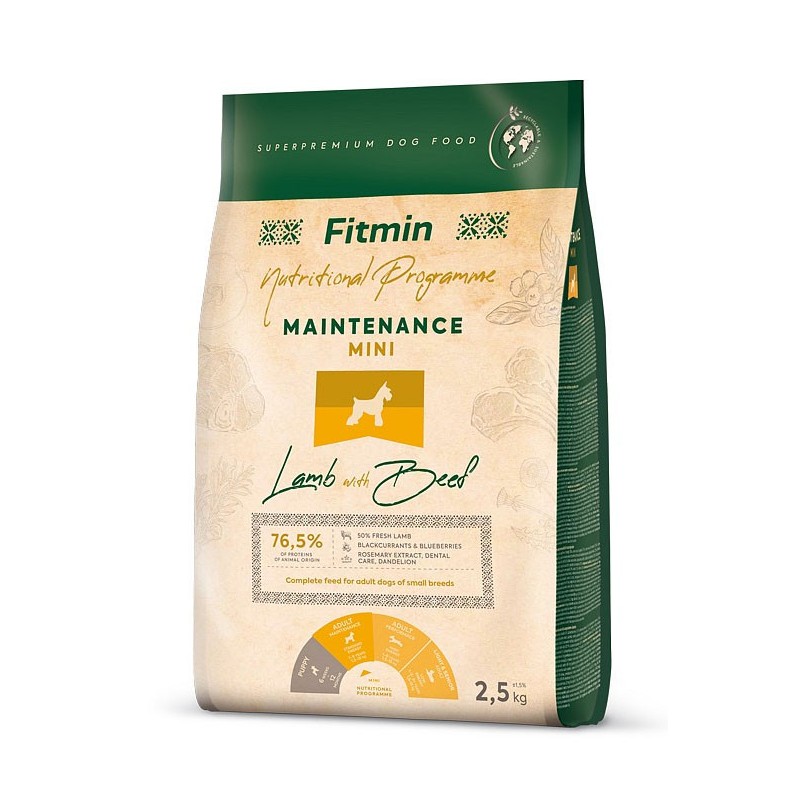 FITMIN Mini Maintenance Lamb and Beef 2,5 kg