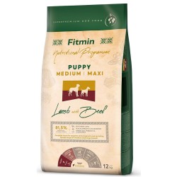 FITMIN Medium Maxi Puppy Lamb and Beef 12kg