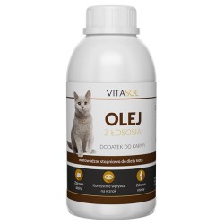 VITASOL Olej rybny łososiowy dla kota 100% naturalny 250ml