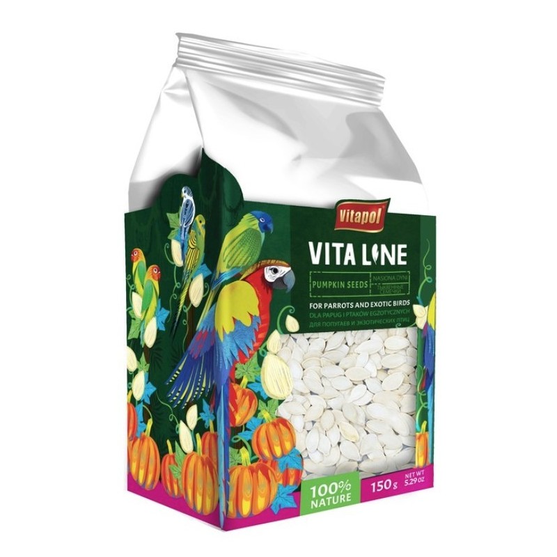 VITAPOL Vitaline Nasiona dyni dla papug i ptaków egzotycznych 150 g